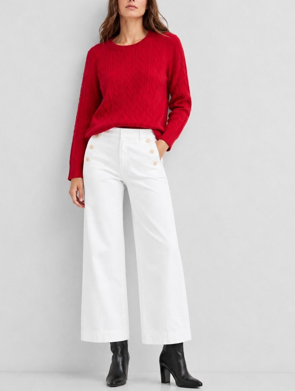 Talbots Red Cable Knit Sweater XL